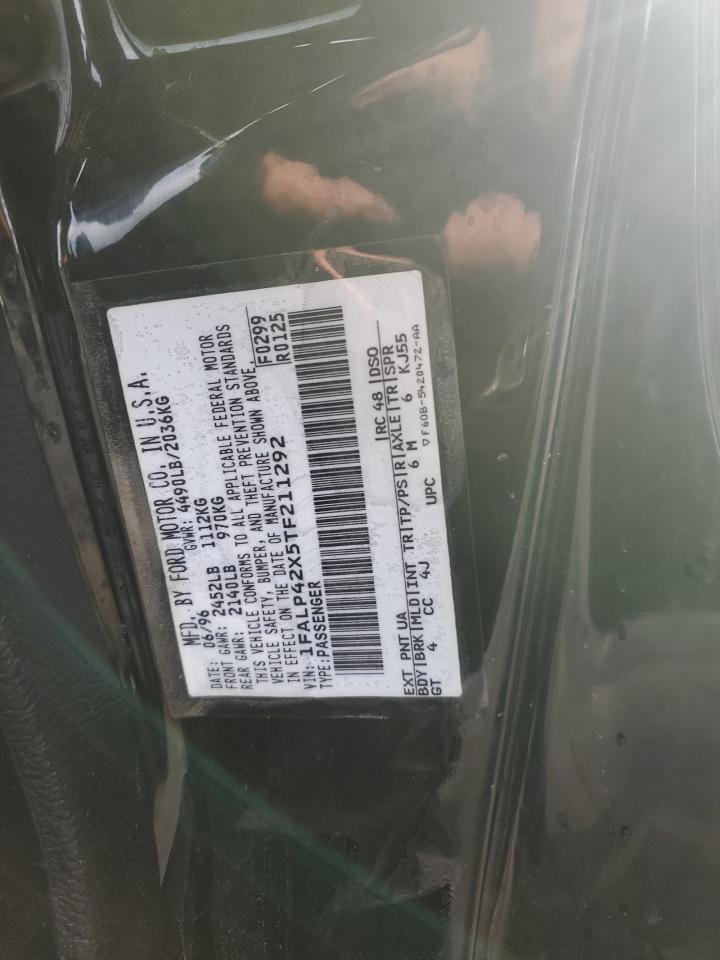 1996 Ford Mustang Gt VIN: 1FALP42X5TF211292 Lot: 82550185