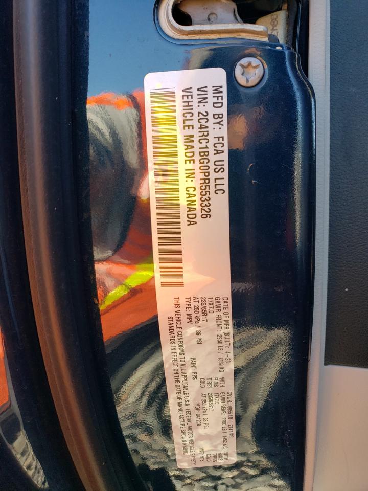 2023 Chrysler Pacifica Touring L VIN: 2C4RC1BG0PR553326 Lot: 91498635