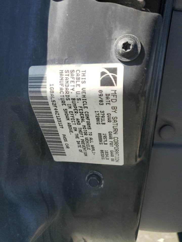 2004 Saturn Ion Level 3 VIN: 1G8AL52F44Z123127 Lot: 82723395