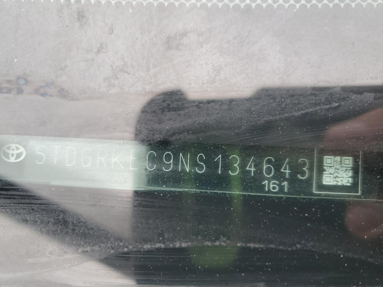 2022 Toyota Sienna Le VIN: 5TDGRKEC9NS134643 Lot: 90744345