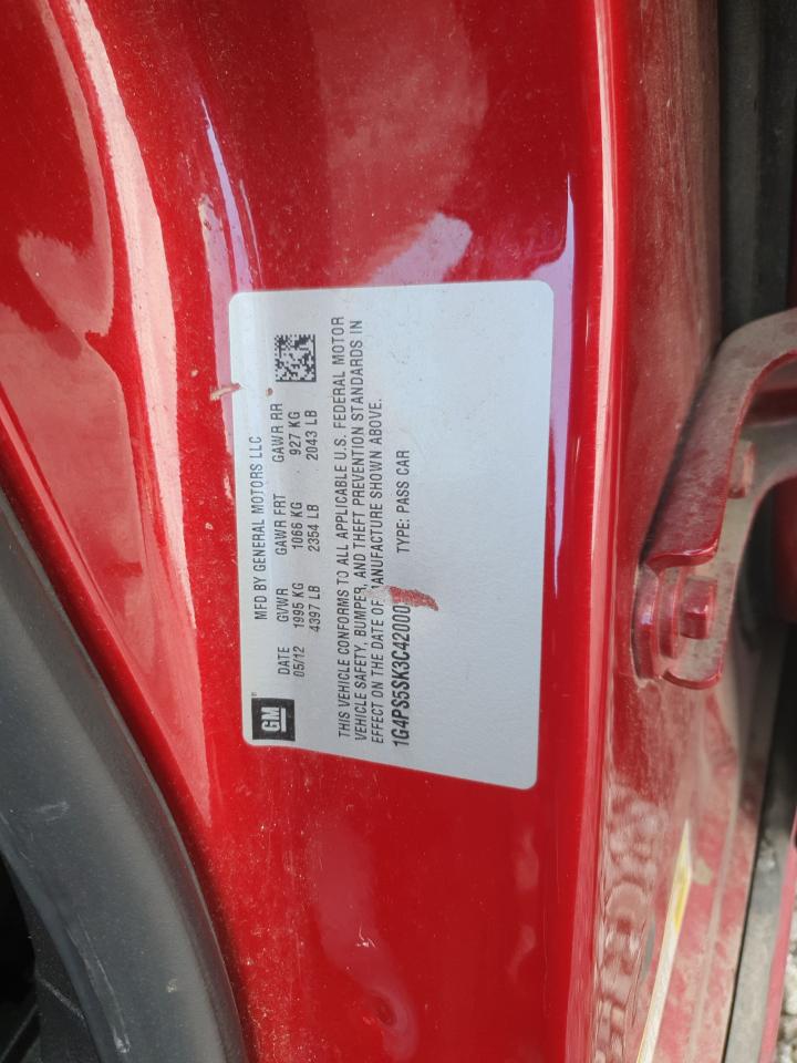 2012 Buick Verano VIN: 1G4PS5SK3C4200027 Lot: 90797245