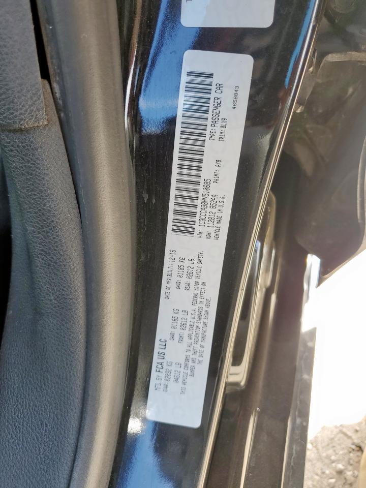 2017 Chrysler 200 Limited VIN: 1C3CCCAB8HN510685 Lot: 92023645