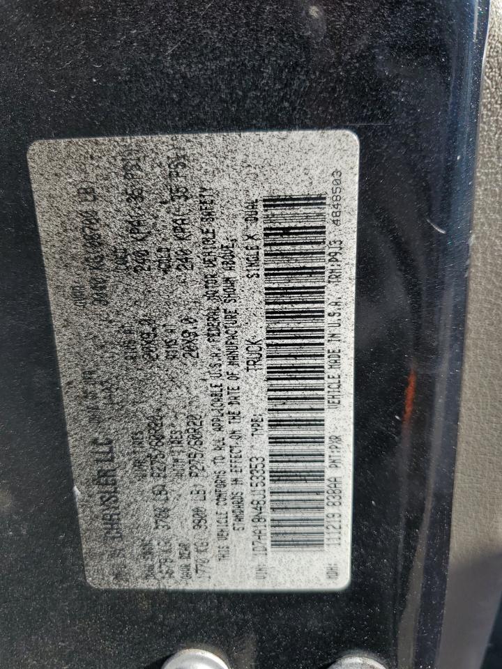 2008 Dodge Ram 1500 St VIN: 1D7HA18N48J153353 Lot: 91806225