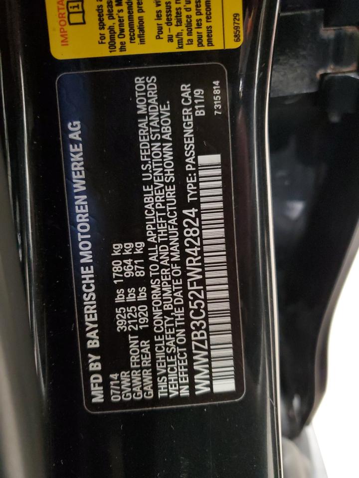 2015 Mini Cooper Countryman VIN: WMWZB3C52FWR42824 Lot: 92732685