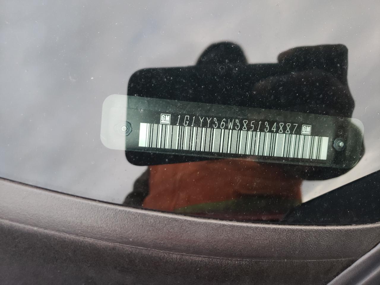 2008 Chevrolet Corvette VIN: 1G1YY36W385134887 Lot: 93473395