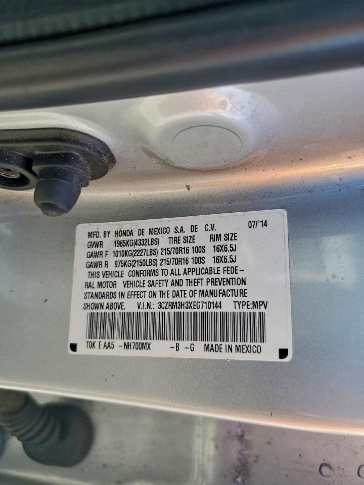 2014 Honda Cr-V Lx VIN: 3CZRM3H3XEG710144 Lot: 94420595