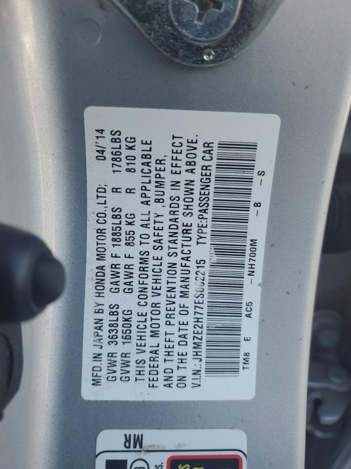 2014 Honda Insight Ex VIN: JHMZE2H77ES002215 Lot: 91388175