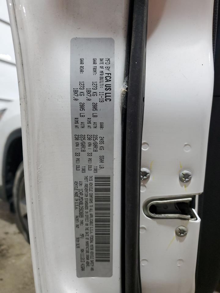 2020 Jeep Cherokee Limited VIN: 1C4PJMDX8LD563689 Lot: 92106495