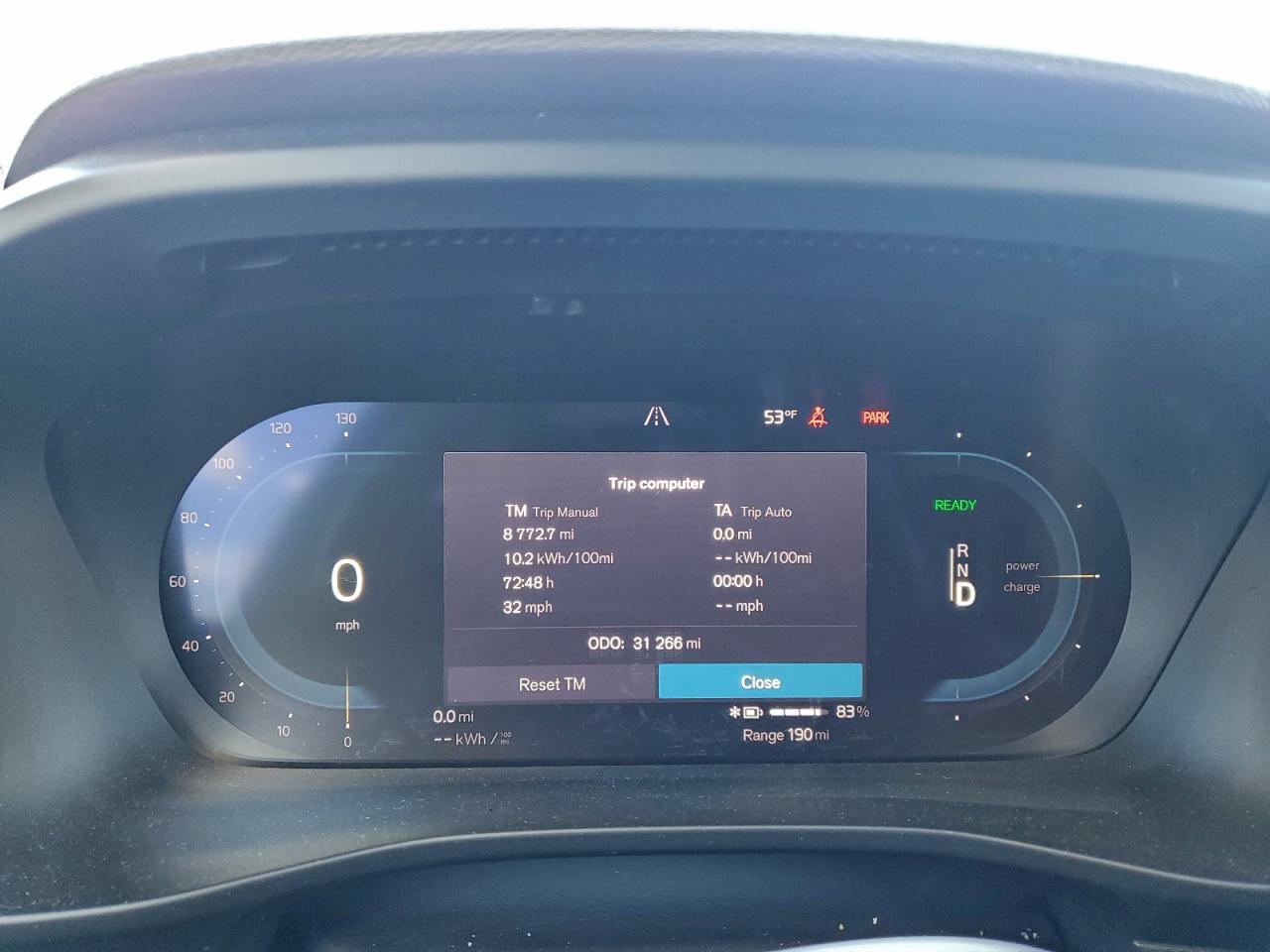 2021 Volvo Xc40 Recharge VIN: YV4ED3UR8M2554608 Lot: 93249345