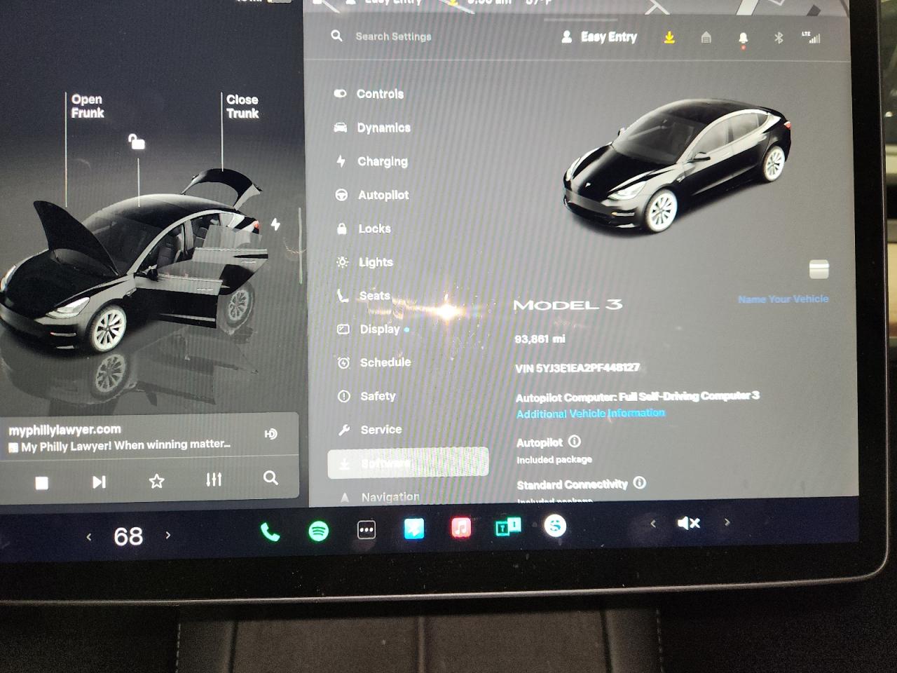2023 Tesla Model 3 VIN: 5YJ3E1EA2PF448127 Lot: 93138285