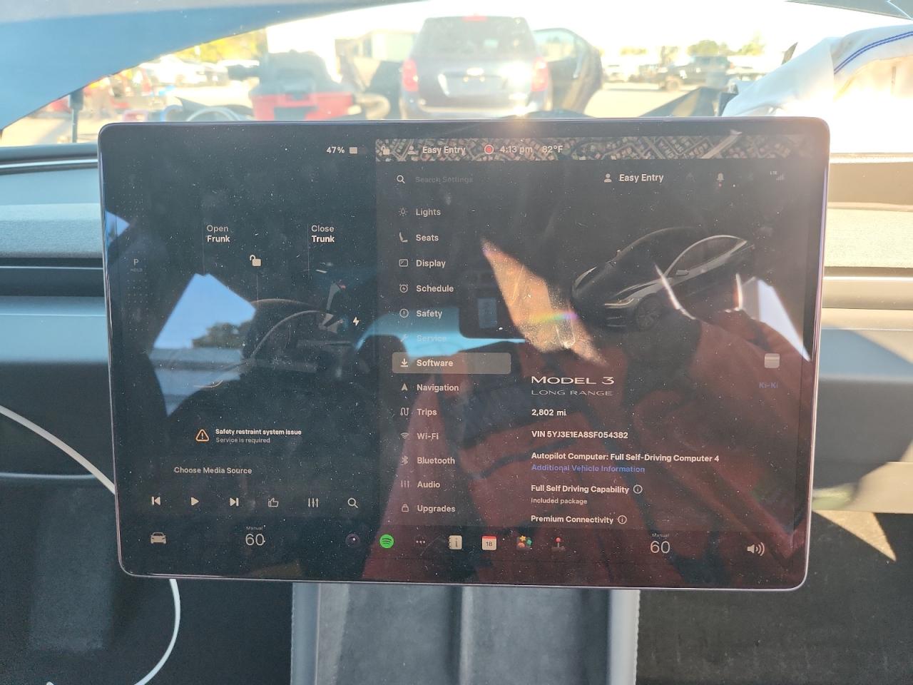 2025 Tesla Model 3 VIN: 5YJ3E1EA8SF054382 Lot: 93475615