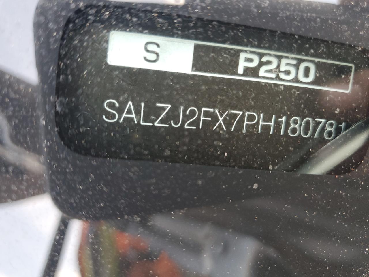 2023 Land Rover Range Rover Evoque S VIN: SALZJ2FX7PH180781 Lot: 92737415