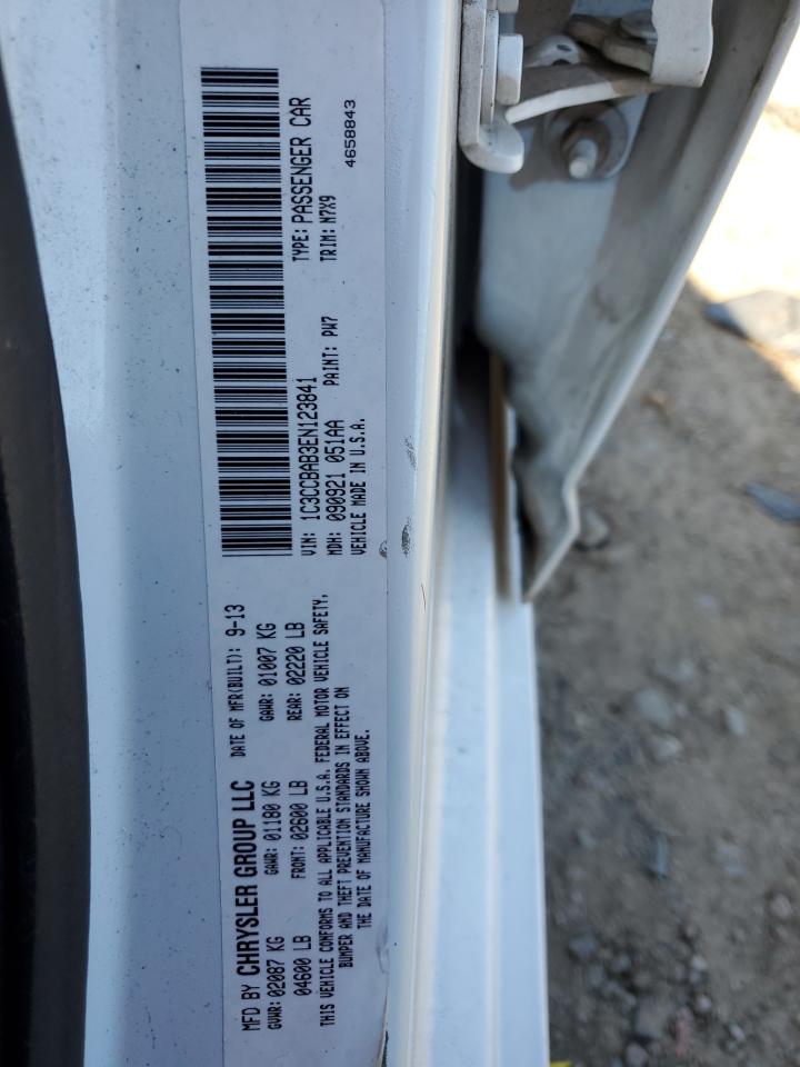 2014 Chrysler 200 Lx VIN: 1C3CCBAB3EN123841 Lot: 91027965