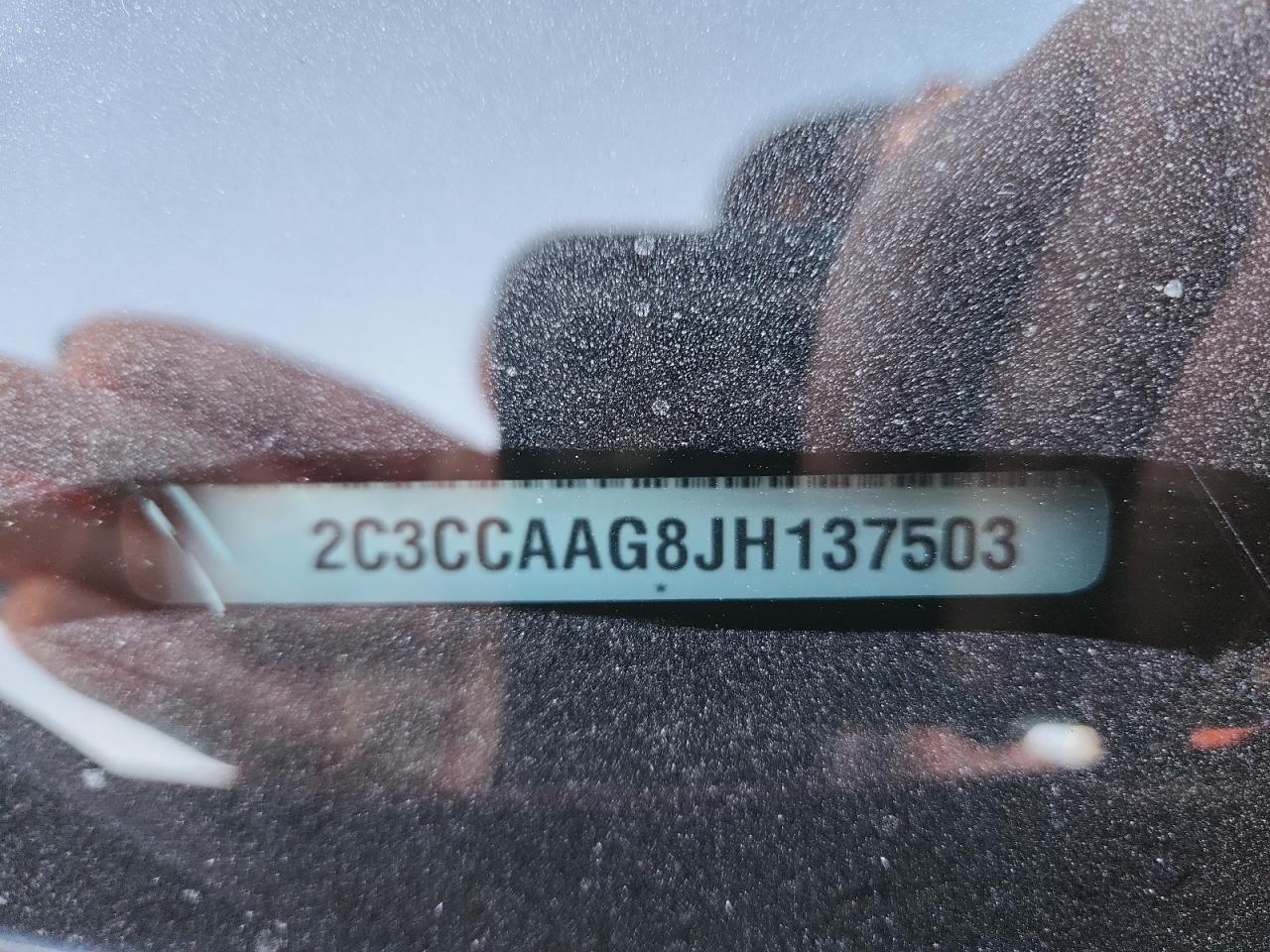 2018 Chrysler 300 Touring VIN: 2C3CCAAG8JH137503 Lot: 93038155