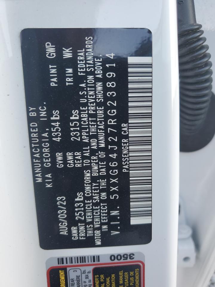 2024 Kia K5 Gt Line VIN: 5XXG64J27RG238914 Lot: 92665735