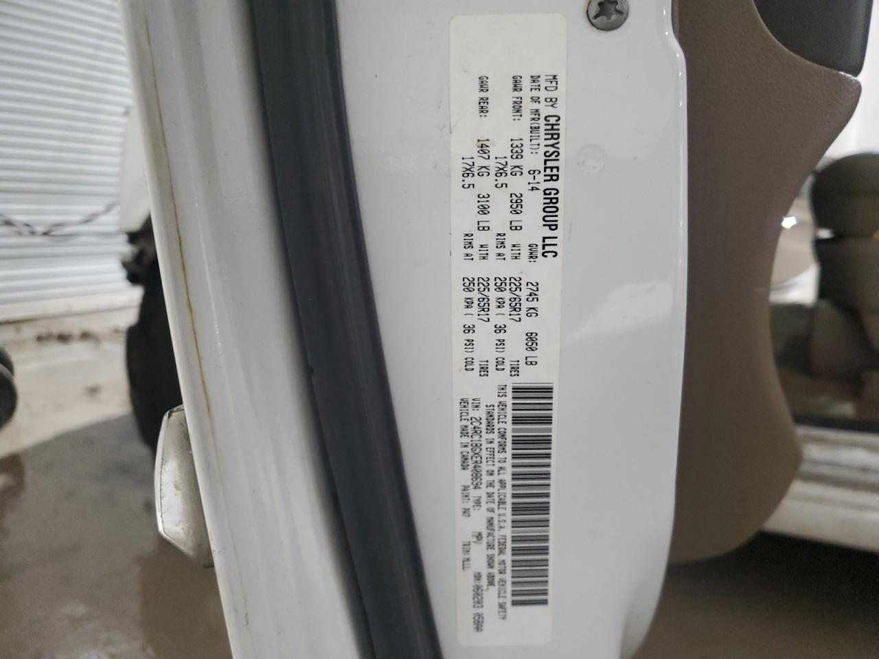 2014 Chrysler Town & Country Touring VIN: 2C4RC1BGXER408694 Lot: 93274195