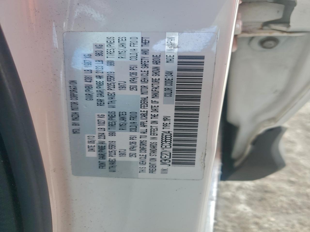 2014 Mazda Cx-5 Gt VIN: JM3KE2DY1E0366604 Lot: 94704425