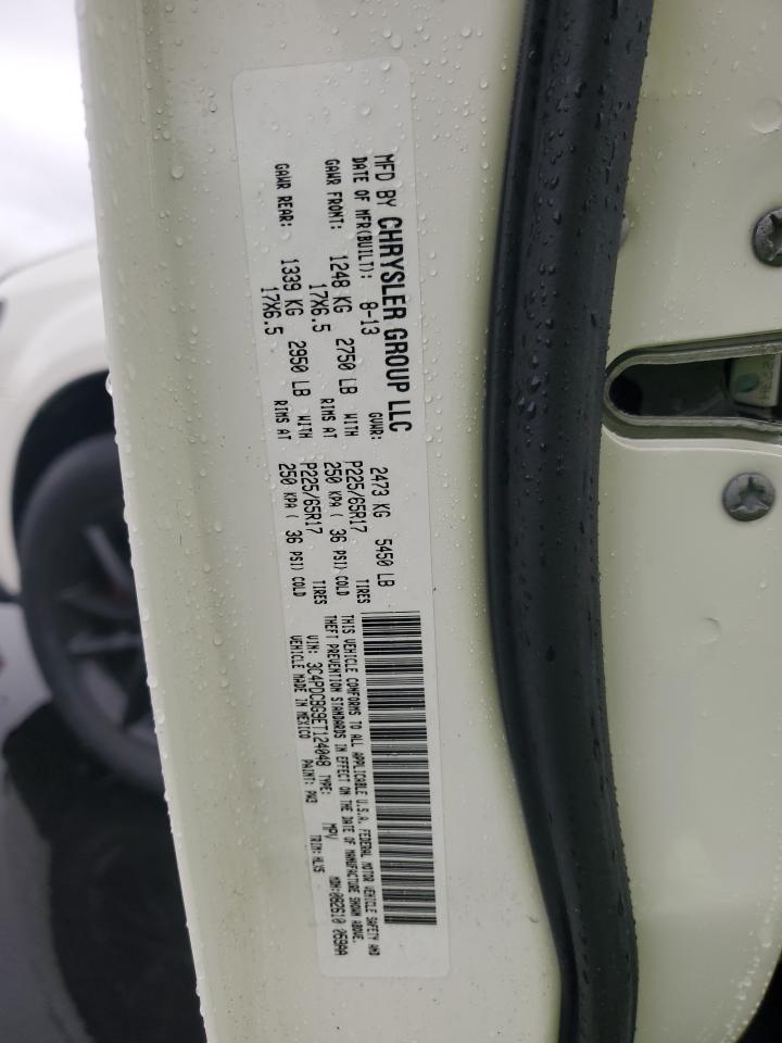 2014 Dodge Journey Sxt VIN: 3C4PDCBG9ET124048 Lot: 92794495