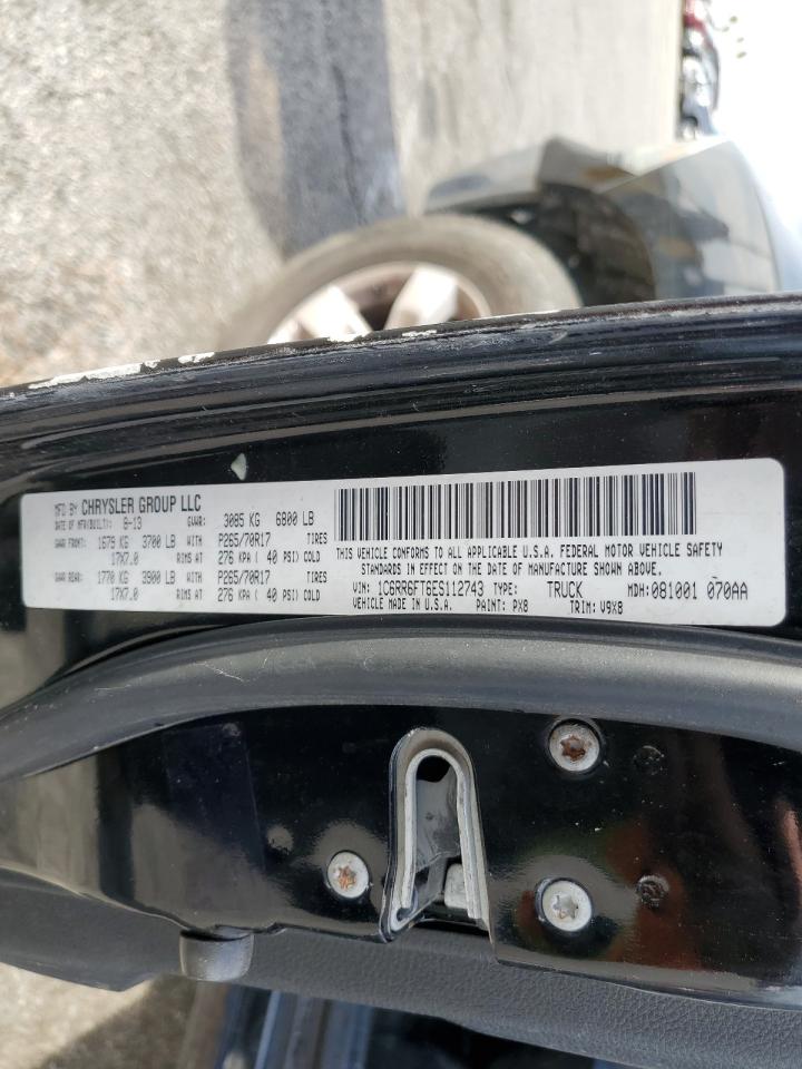 2014 Ram 1500 St VIN: 1C6RR6FT6ES112743 Lot: 92500915