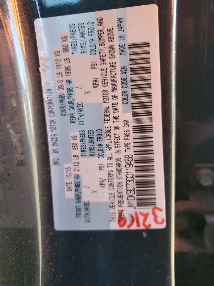 2016 Mazda Cx-3 Grand Touring VIN: JM1DKBD73G0119458 Lot: 92637505