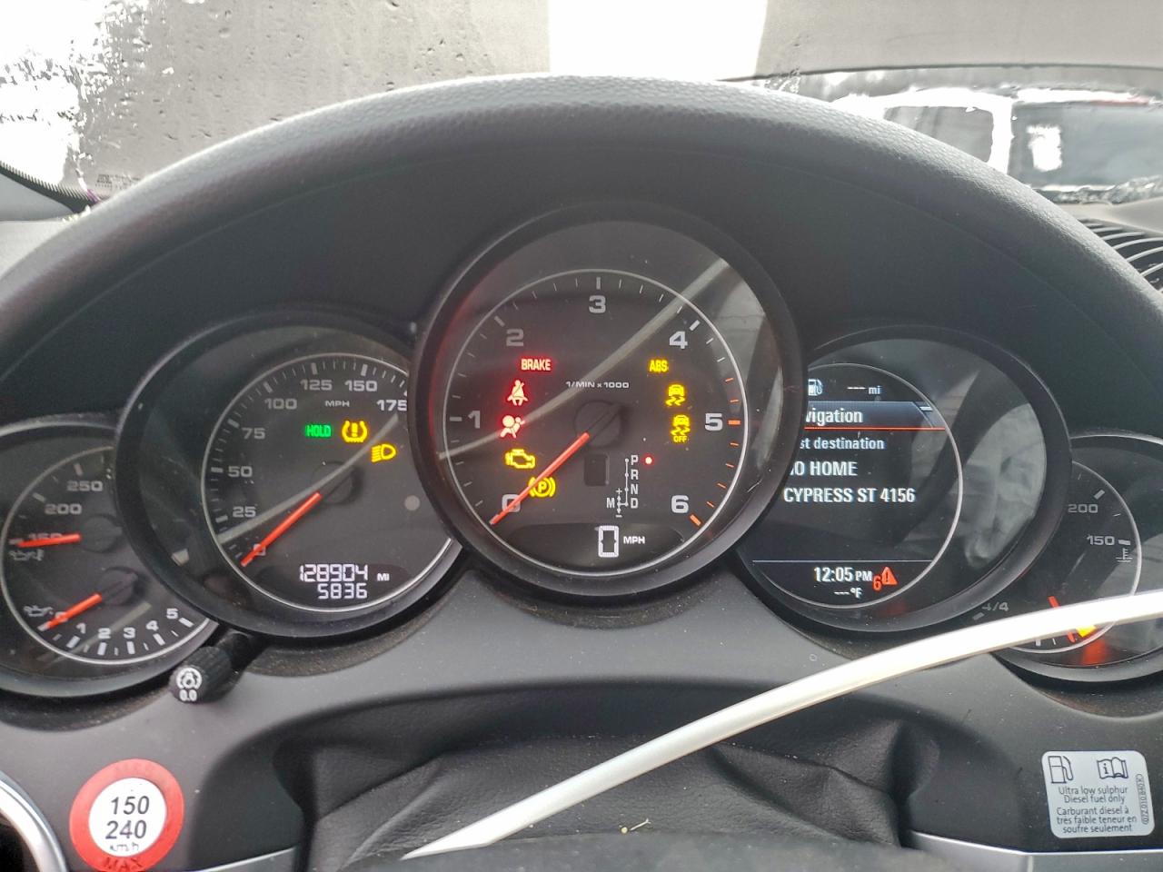 2014 Porsche Cayenne VIN: WP1AF2A22ELA34542 Lot: 94114645