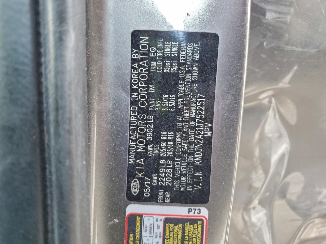 2018 Kia Soul VIN: KNDJN2A21J7522517 Lot: 94128865