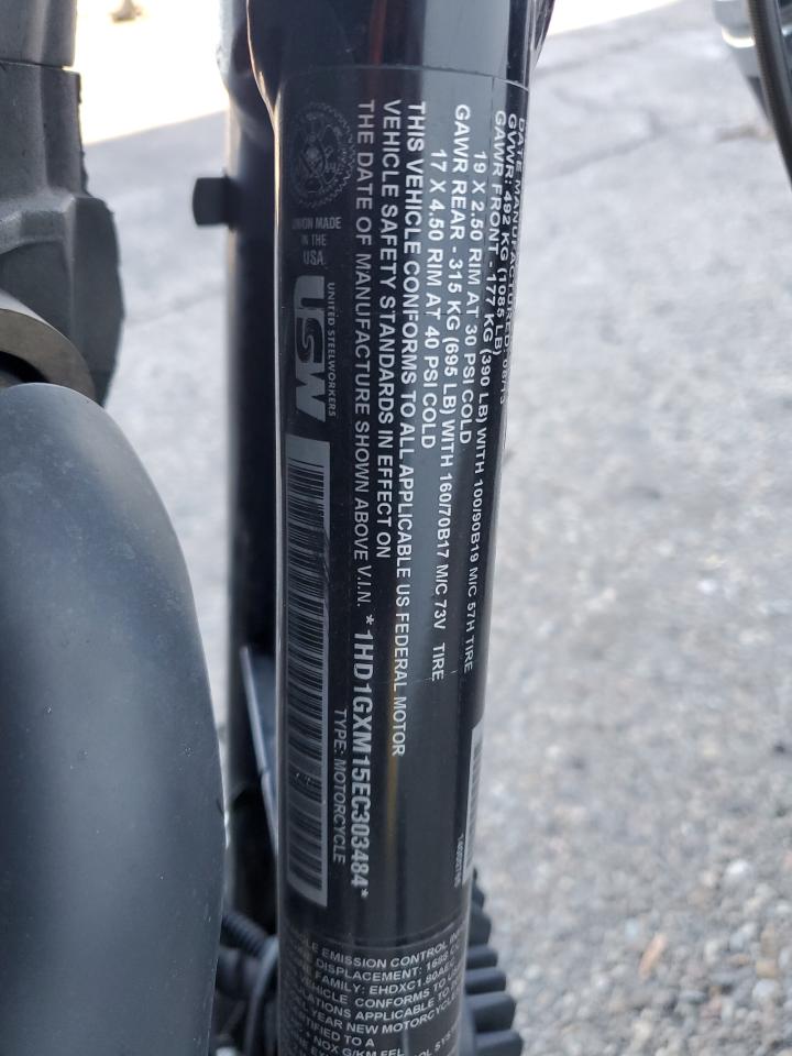 2014 Harley-Davidson Fxdb Dyna Street Bob VIN: 1HD1GXM15EC303484 Lot: 92474215