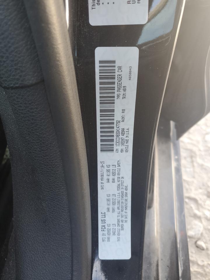 2016 Chrysler 200 Limited VIN: 1C3CCCAB3GN147792 Lot: 92996485