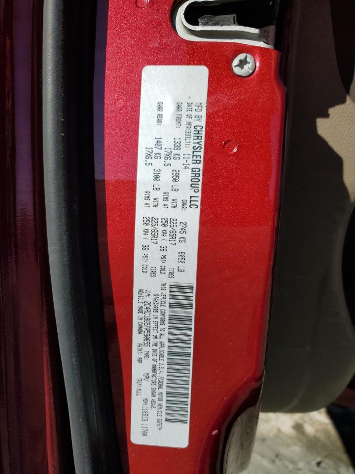 2015 Chrysler Town & Country Touring VIN: 2C4RC1BG5FR590855 Lot: 92098925