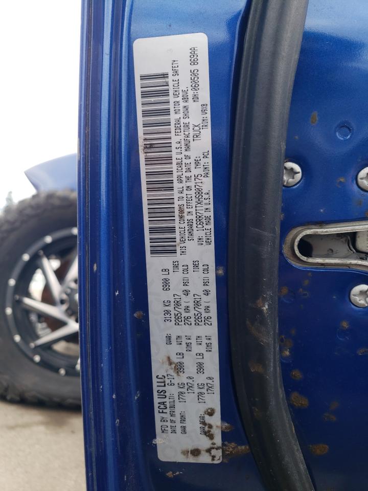 2017 Ram 1500 Slt VIN: 1C6RR7TTXHS807175 Lot: 91538275