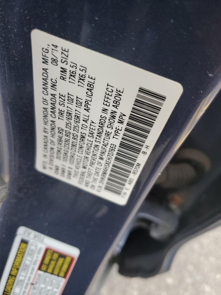 2014 Honda Cr-V Ex VIN: 2HKRM4H5XEH707653 Lot: 93276625