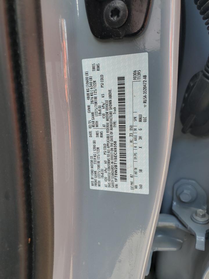 2025 Ford F250 Super Duty VIN: 1FT8W2BT1SEC69358 Lot: 91862485