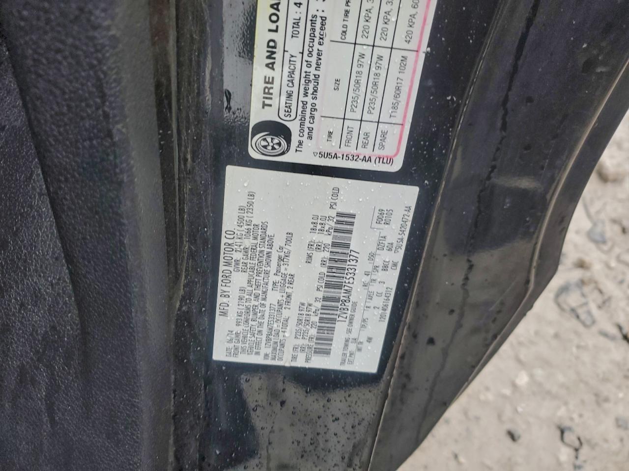 2014 Ford Mustang VIN: 1ZVBP8AM7E5331377 Lot: 93825845