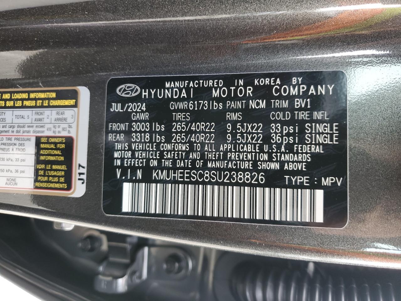 2025 Genesis Gv80 Prestige VIN: KMUHEESC8SU238826 Lot: 91216305