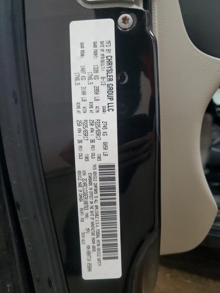 2014 Chrysler Town & Country Touring L VIN: 2C4RC1CG6ER108763 Lot: 91100705