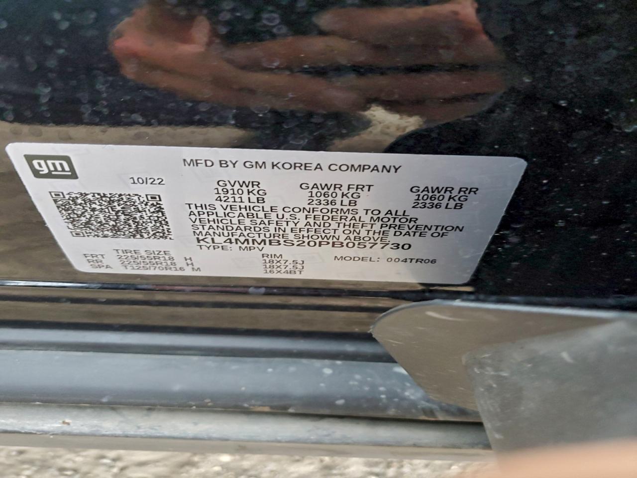 2023 Buick Encore Gx Preferred VIN: KL4MMBS20PB057730 Lot: 94131025