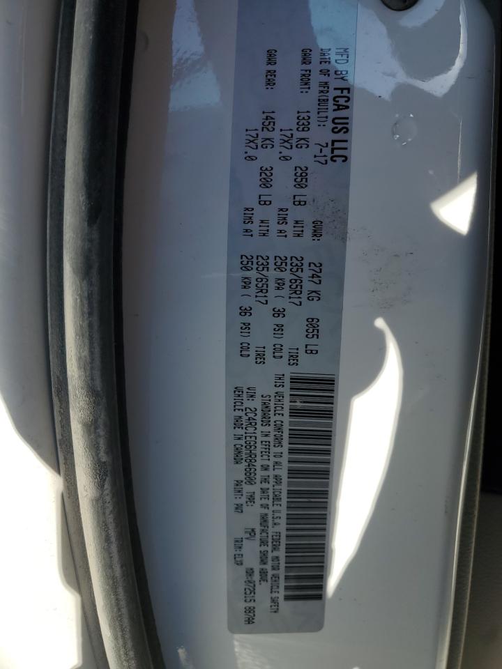 2017 Chrysler Pacifica Touring L Plus VIN: 2C4RC1EG6HR846600 Lot: 91374935