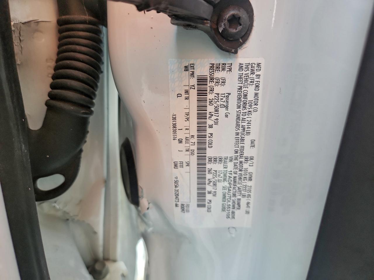 2013 Ford C-Max Se VIN: 1FADP5AU7DL553105 Lot: 94506795