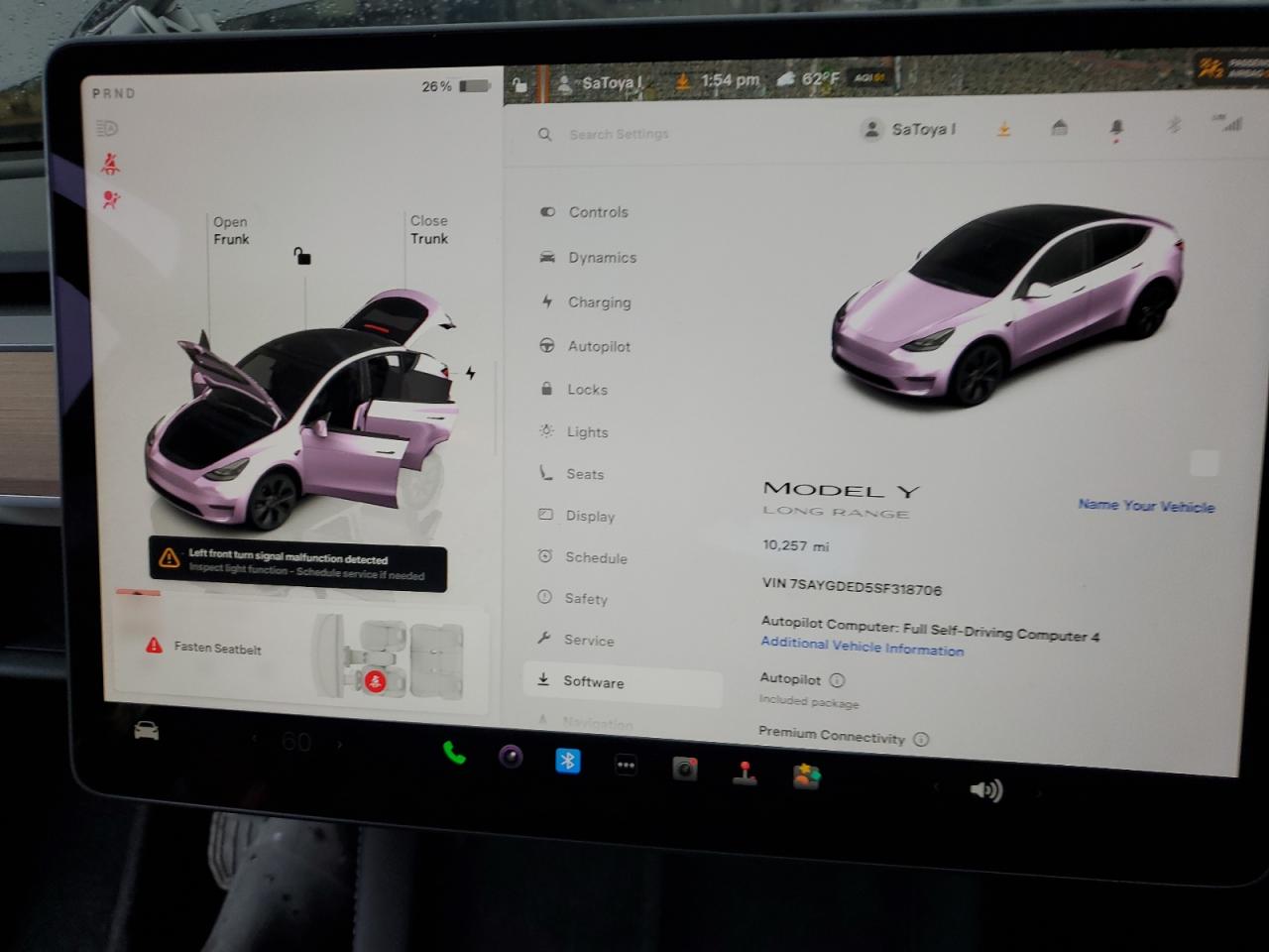 2025 Tesla Model Y VIN: 7SAYGDED5SF318706 Lot: 93354675