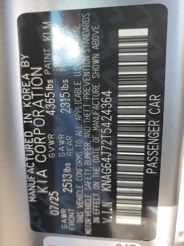 2026 Kia K5 Gt Line VIN: KNAG64J72T5424364 Lot: 91448775