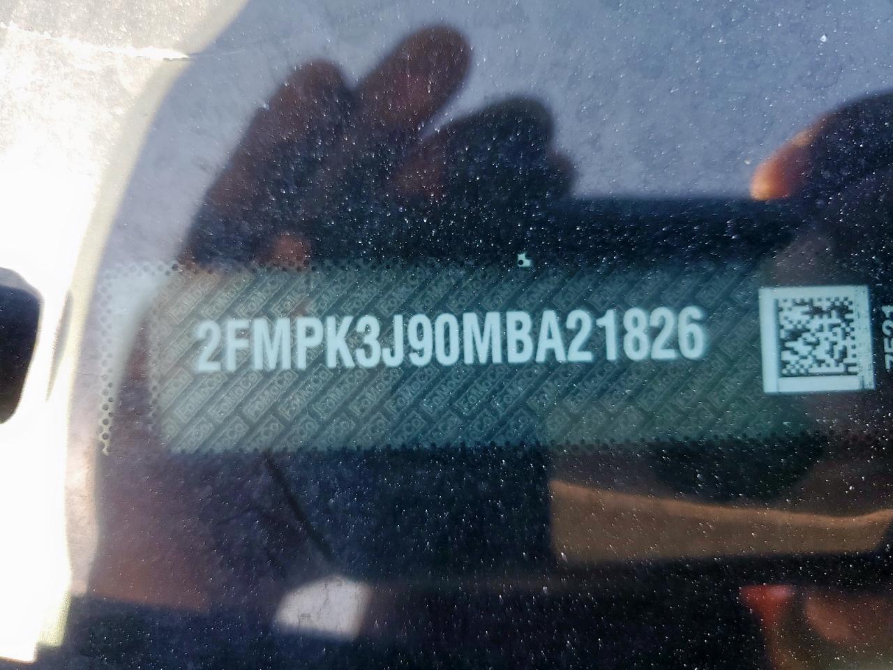 2021 Ford Edge Sel VIN: 2FMPK3J90MBA21826 Lot: 91263895