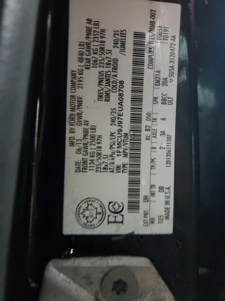 2014 Ford Escape Titanium VIN: 1FMCU9J97EUA08708 Lot: 93194485