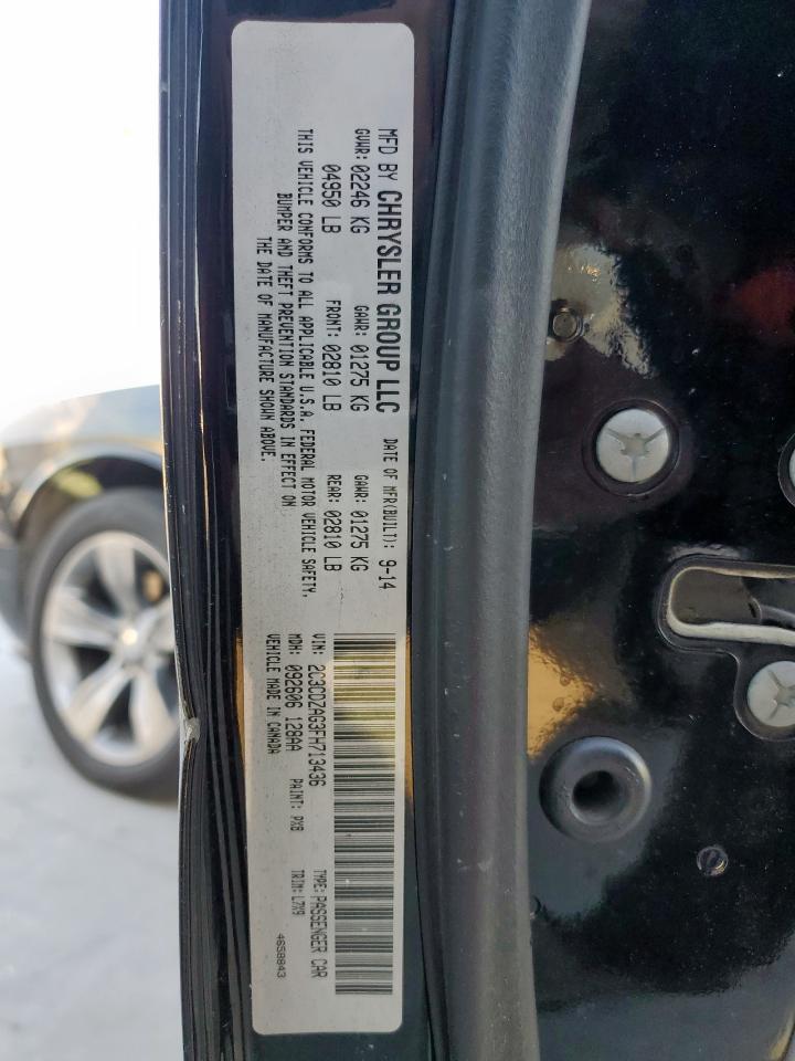 2015 Dodge Challenger Sxt VIN: 2C3CDZAG3FH713436 Lot: 92319975