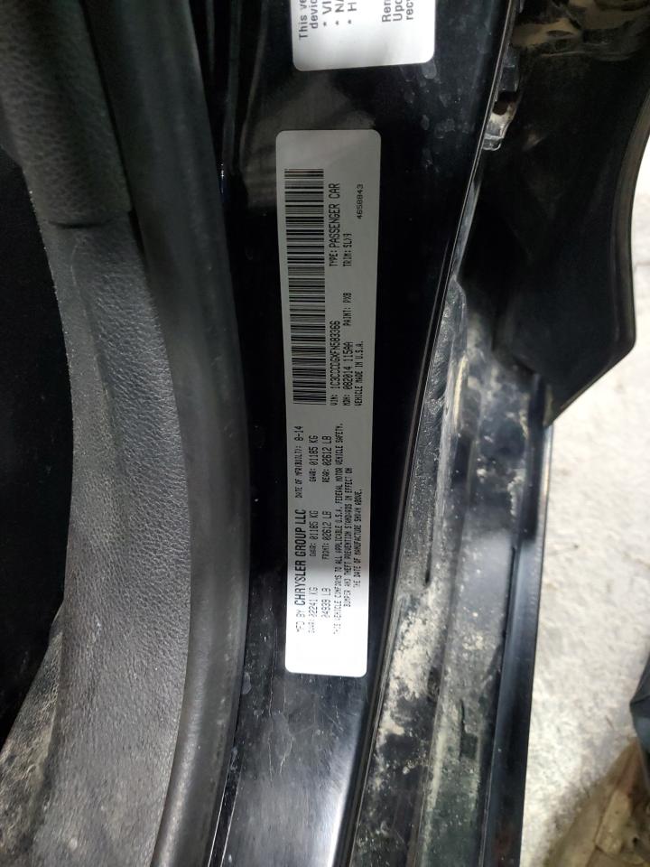 2015 Chrysler 200 S VIN: 1C3CCCDGXFN583366 Lot: 91890955