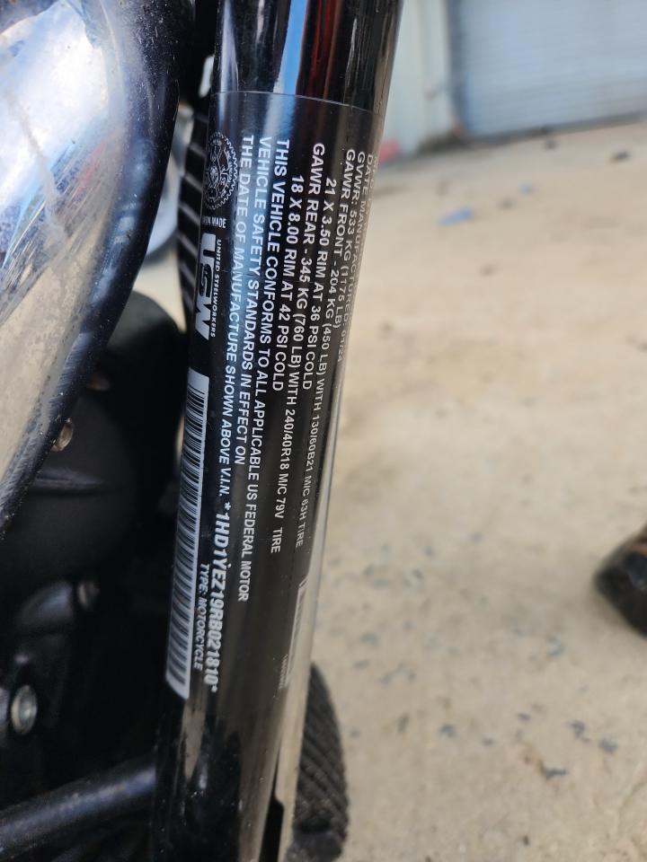 2024 Harley-Davidson Fxbr VIN: 1HD1YEZ19RB021810 Lot: 87044255