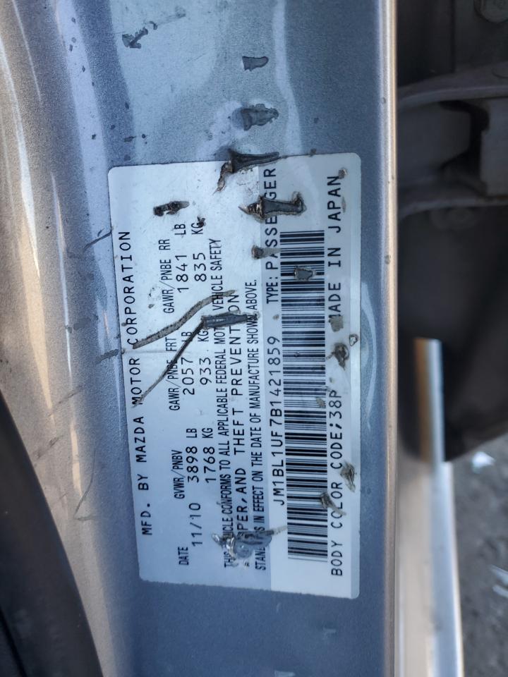 2011 Mazda 3 I VIN: JM1BL1UF7B1421859 Lot: 91774975