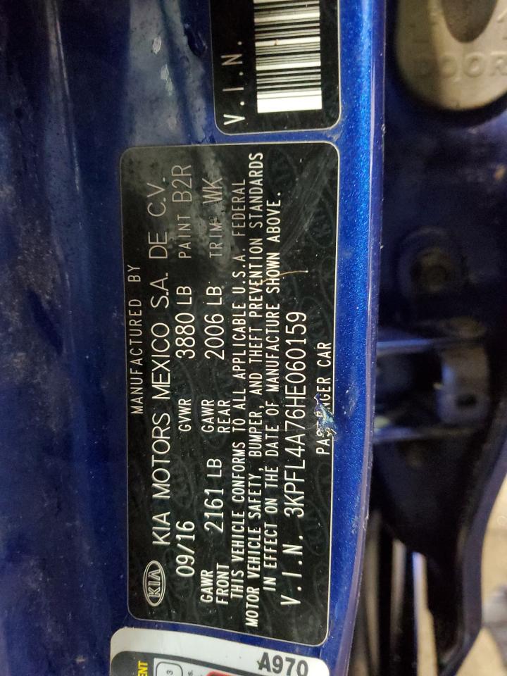 2017 Kia Forte Lx VIN: 3KPFL4A76HE060159 Lot: 91713655