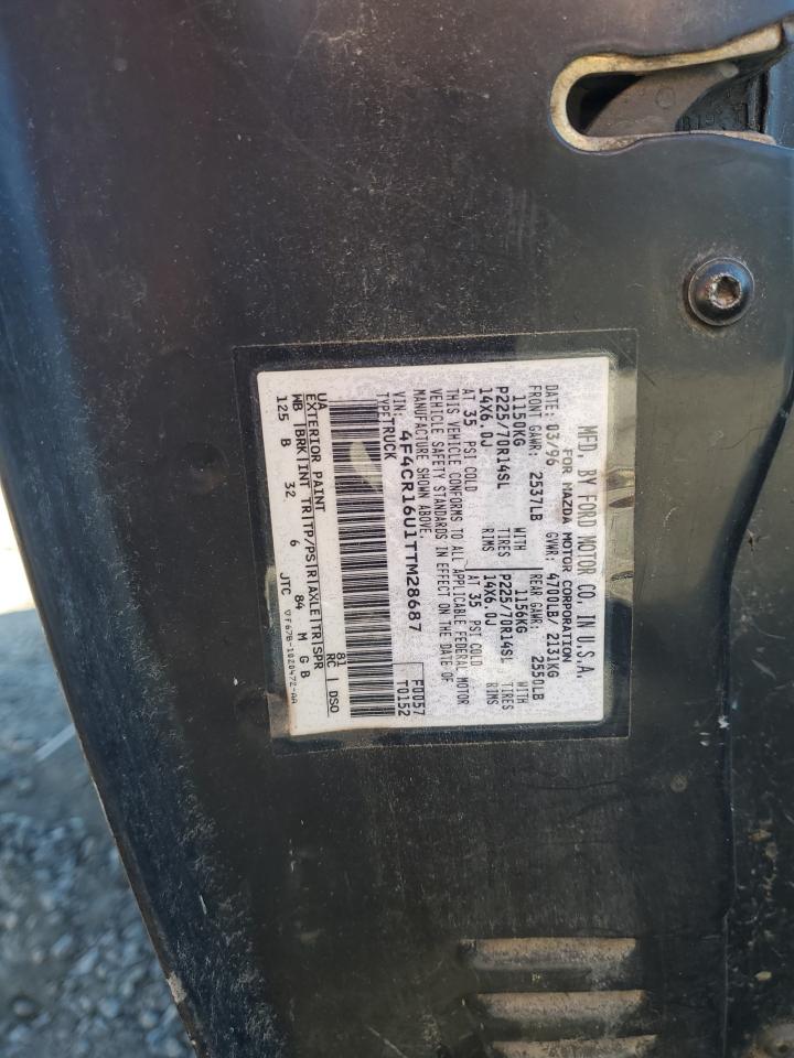 1996 Mazda B3000 Cab Plus VIN: 4F4CR16U1TTM28687 Lot: 90291745