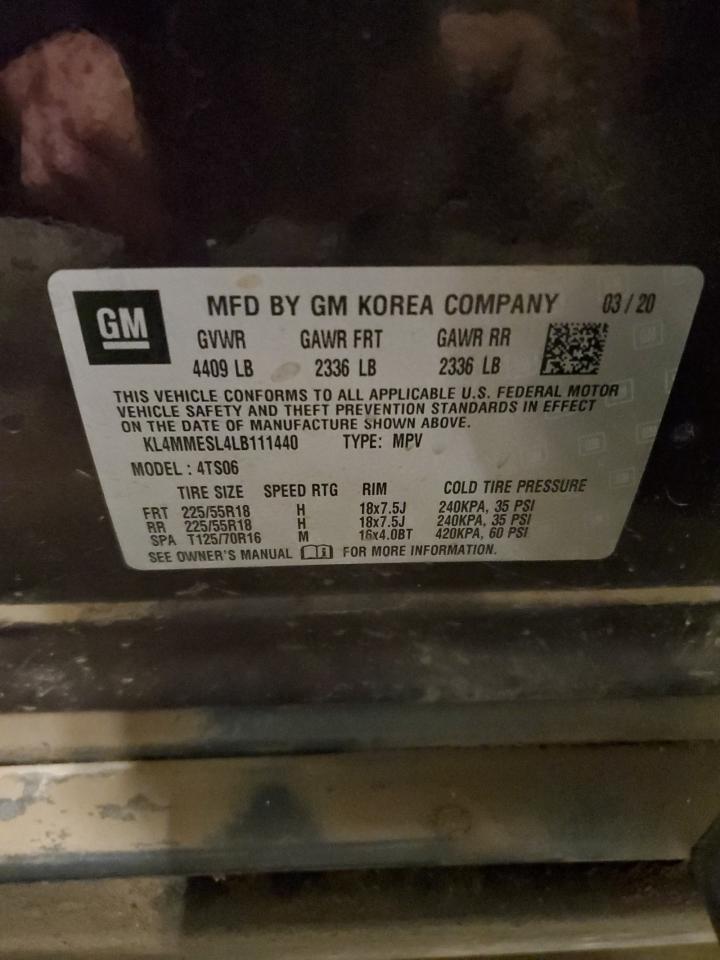 2020 Buick Encore Gx Select VIN: KL4MMESL4LB111440 Lot: 93515235