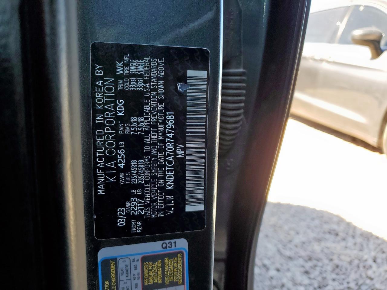 2024 Kia Seltos Sx VIN: KNDETCA70R7479681 Lot: 91378815